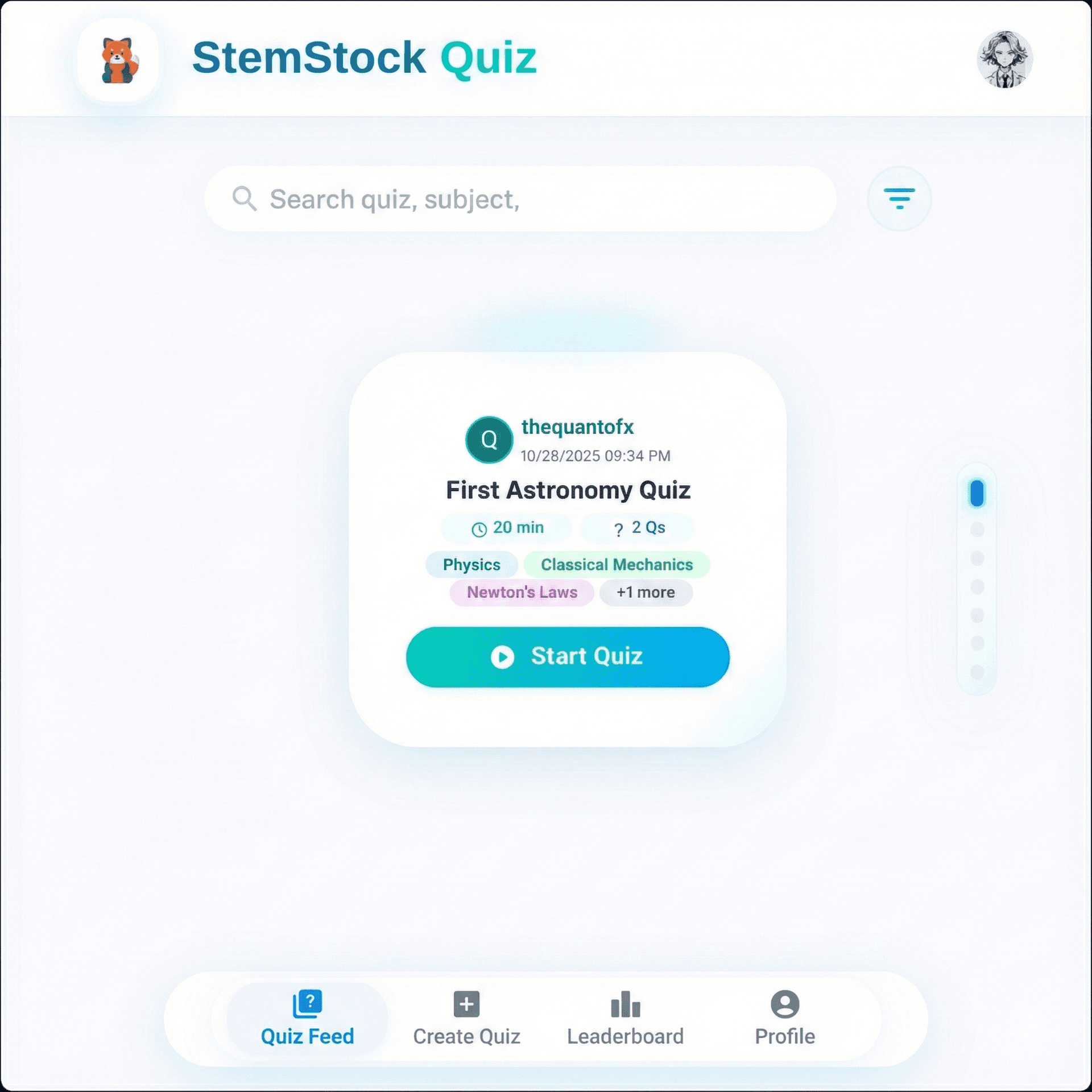 Arkapp quiz web app Thumbnail